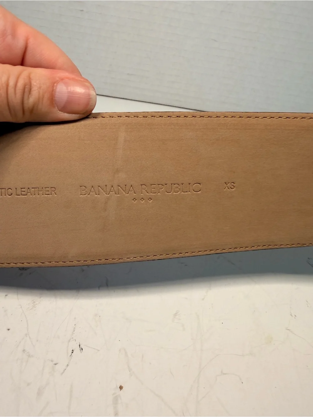 Banana Republic Brown Suede Wide Waist Belt with Gold-Tone Oval Buckle Size XS